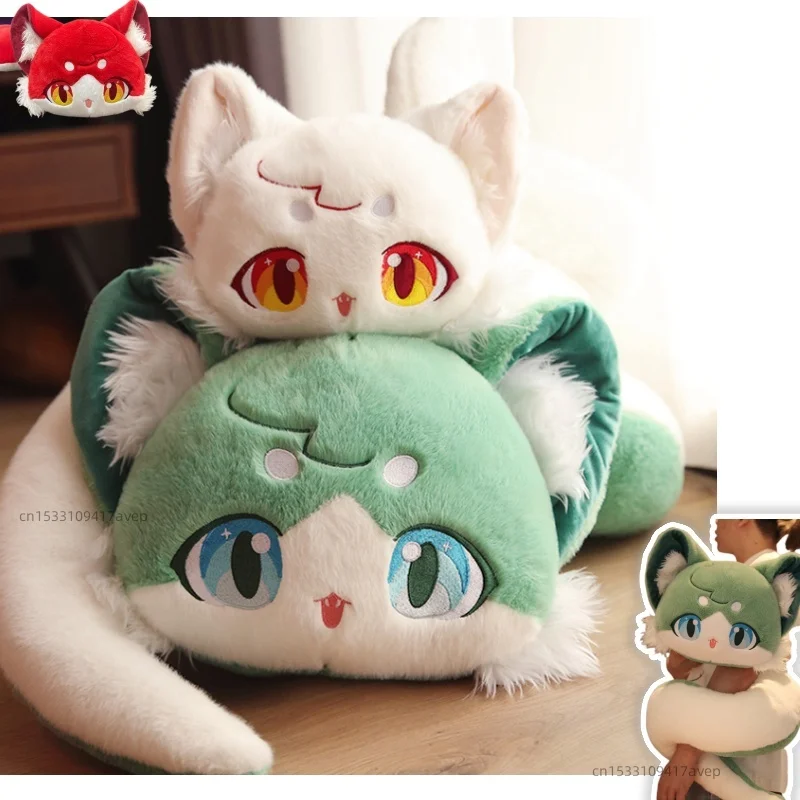 1.2M Long Fairy Tale Snake Immortal Plushie Stuffed Anime Figure Game Doll Fox Face Snake Plush Toy for Kids Birthday Gift