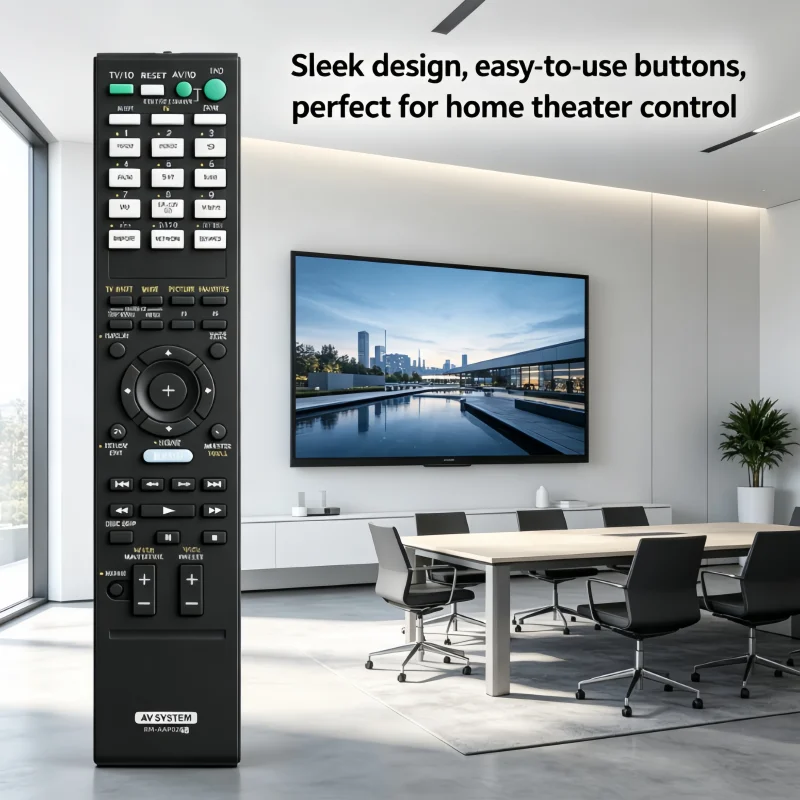 

RM-AAP026 Audio Visual AV System Remote Control Durable Sensitive Response Easy-to-Use Replacement for Audio Visual Equipme