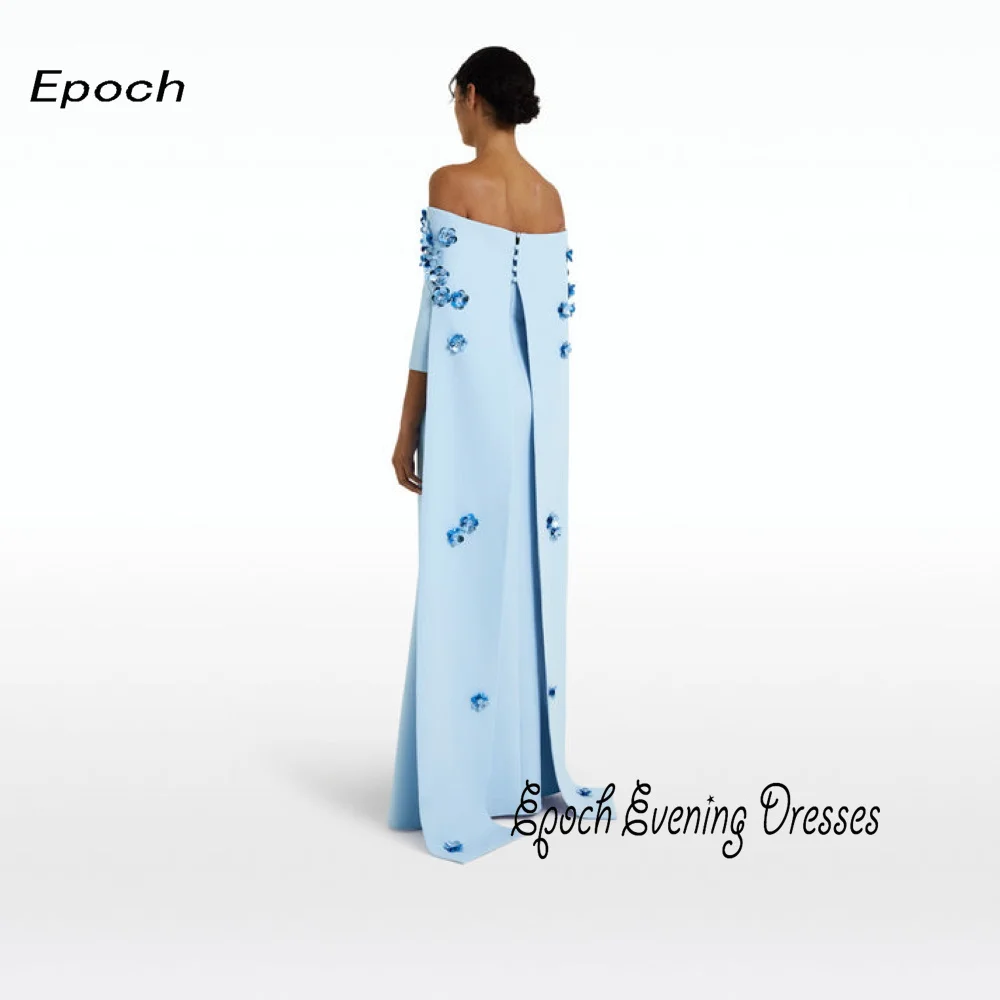 Epoch Evening Dress فساتين السهرة Elegant Sequined Straight Off The Shoulder Formal Party Gown With Shawl For Sexy Women 2024