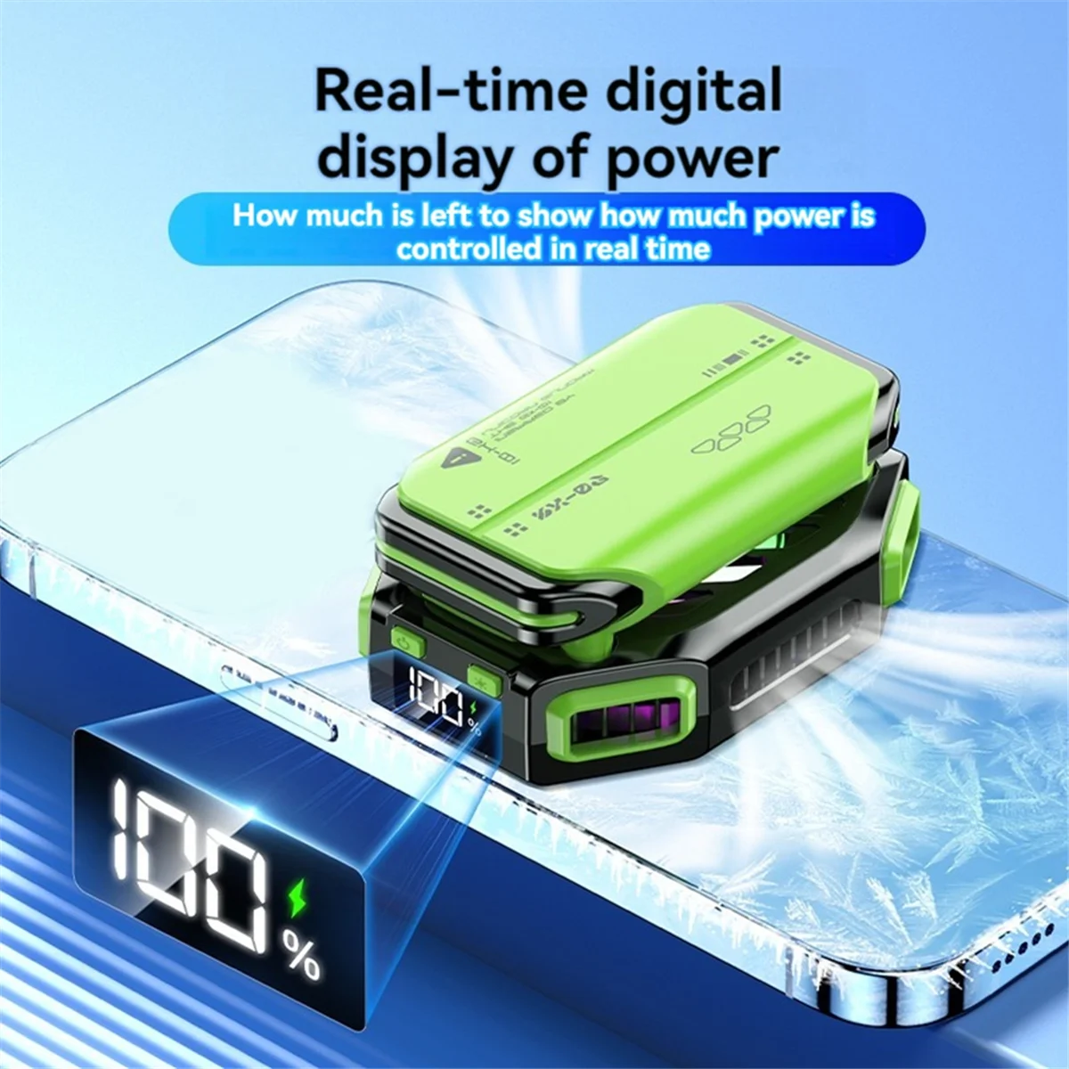 

X111 Phone Magnetic Semiconductor Coolng Fan Radiator with 7 Gears Adjustable Game Cooler for IOS Android Universal