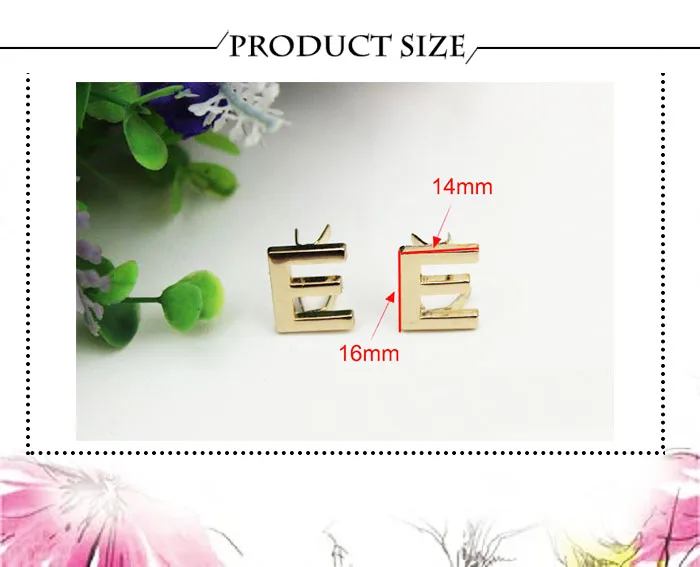5 Stücke DIY Englisch 26 Buchstaben Metallnieten Klaue Nieten Für Taschen Kleidung Hüte Leder Dekor Alphabete Klaue Niet Handgemachte Handwerk – Detail 7