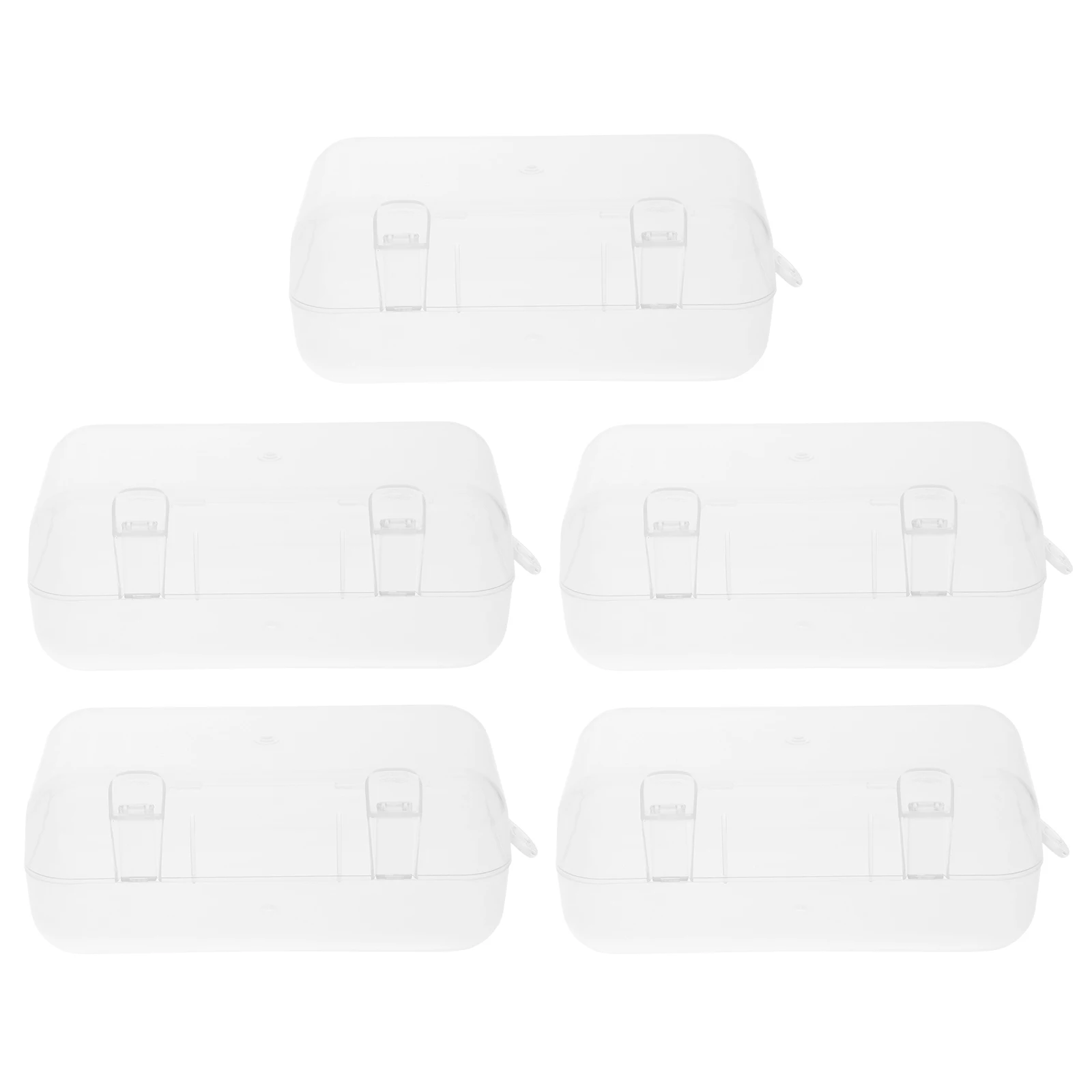 

5 Pcs Teether Storage Box Molar Rod Case Baby Accessories Lightweight Portable Reusable Dental Guard Container PP Material