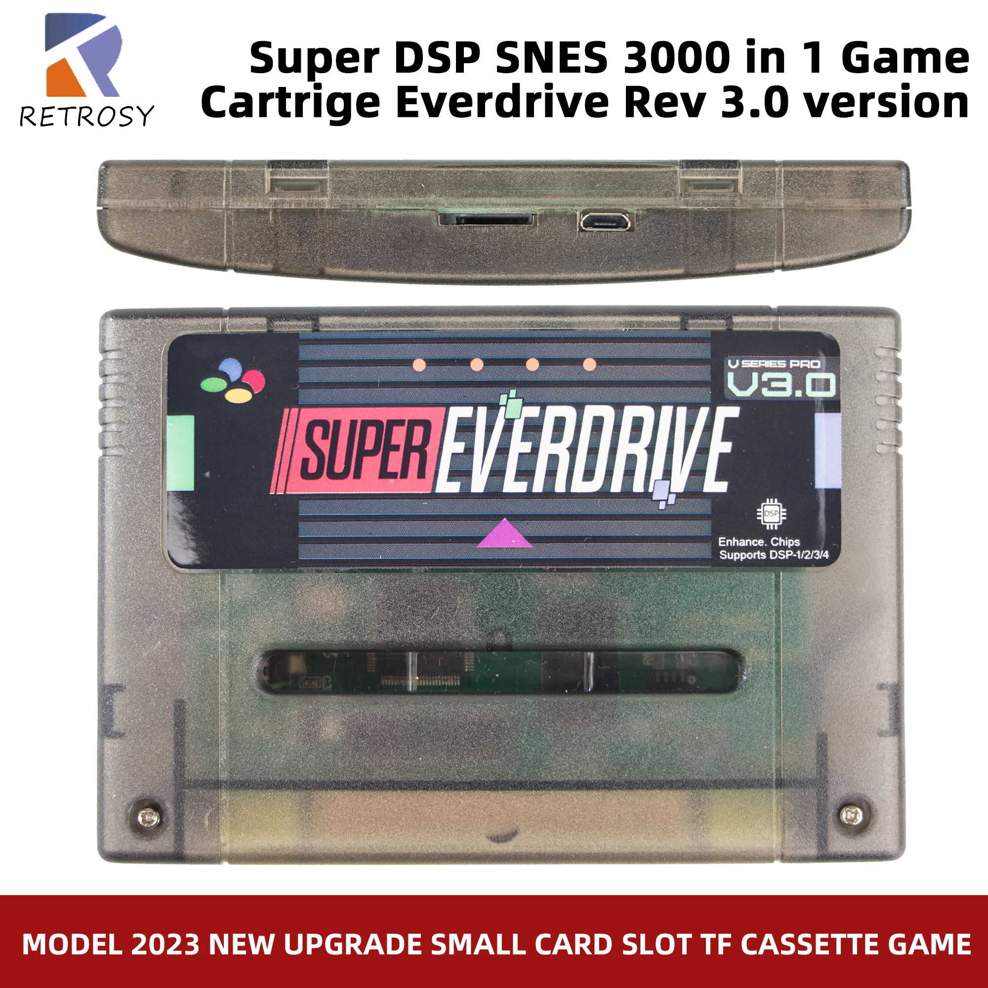 Imagem -03 - Super Dsp Versão Cartão de Jogo para Snes Console Cartucho 16 Bit 3000 em Rev 3.0 Novo Super