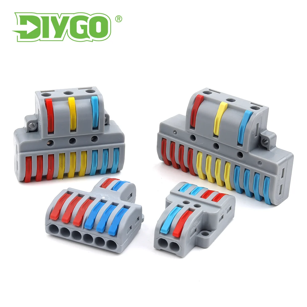 

5/PCS Quick Splicing Cable Household Connector Push-In Compact Wiring Wire Connectors Universal Spring Conductor Terminal Block