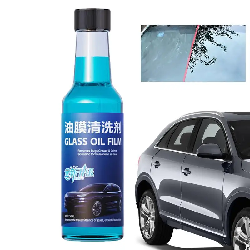 

Glass Oil Film Stain Removal Cleaner Windshield Stripper Stain Removal Oil Film Remover Restore Glass To Clear Mild Formula