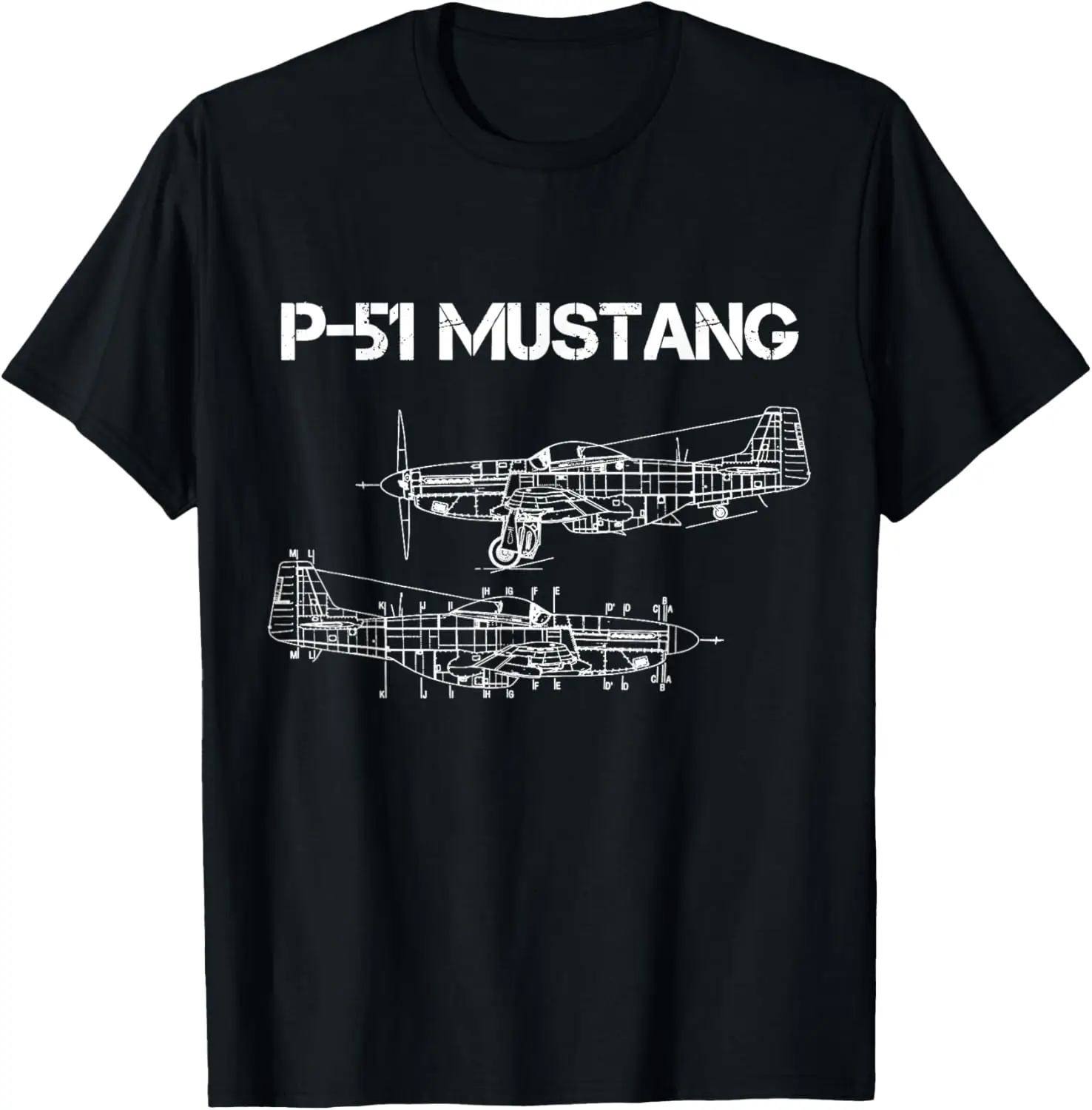 

Футболка с надписью «Истребитель» Северной Америки P-51 Mustang WW2