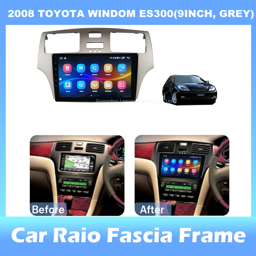 

9-inch 2din Car Radio Dashboard For TOYOTA WINDOM ES300 2008 Stereo Panel, For Teyes Car Panel With Dual Din CD DVD Frame