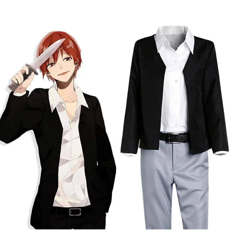 Anime Assassination Classroom Karma Akabane Costume Cosplay Akabane Karuma Abito da uomo Carnevale Outfit Donna