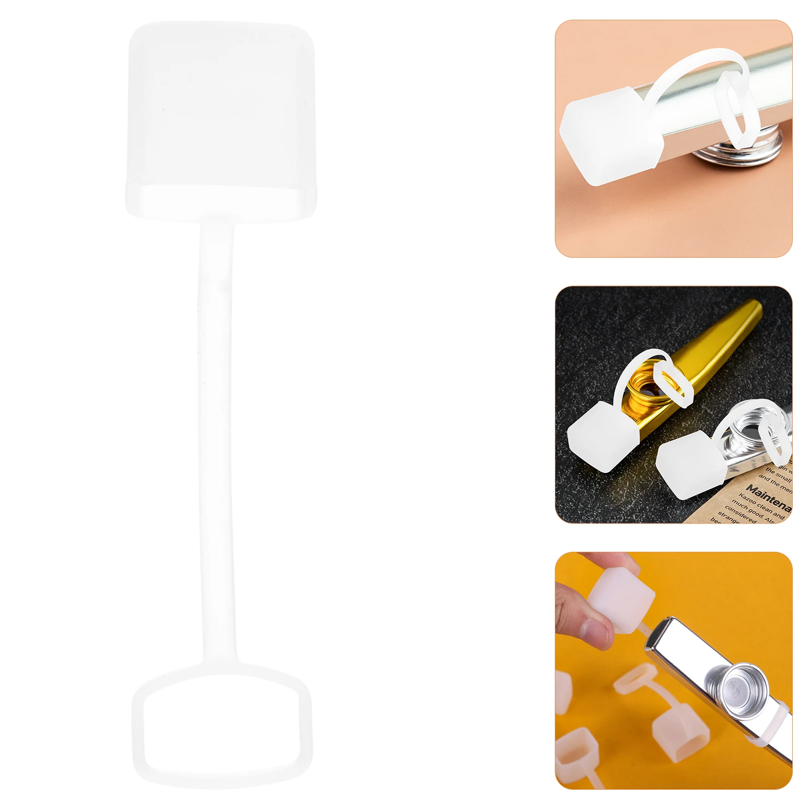 

6 Kazoo Protective Sleeve Dirt Resistant Decorative Cover Thickened Transparent Dust Covers Silicone Musical