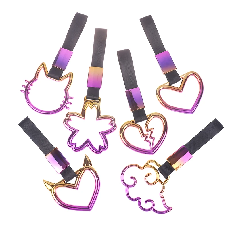 حلقة ملونة لحزام سحب السيارة ، JDM ، قطار ، مقبض حافلة ، حزام يد ، سحر الانجراف ، ملحق سيارة ، 1 روض #3