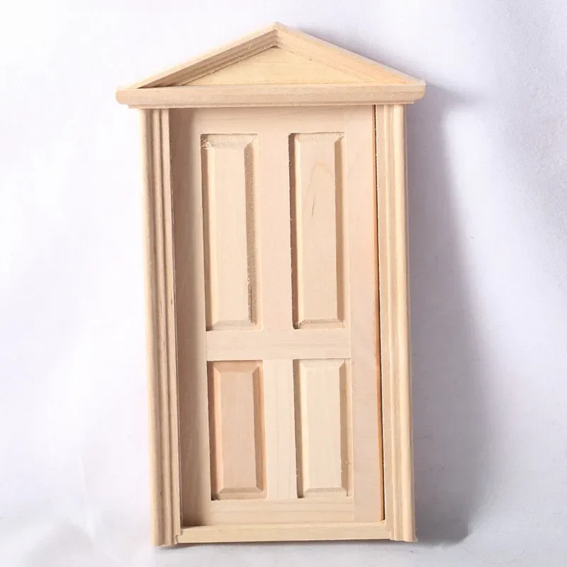 Porta de casa de bonecas 1:12, boneca bjd, espiga 4, modelo de porta de madeira real, bonecas bjd em miniatura, acessórios de móveis, decorações, brinquedos de meninas