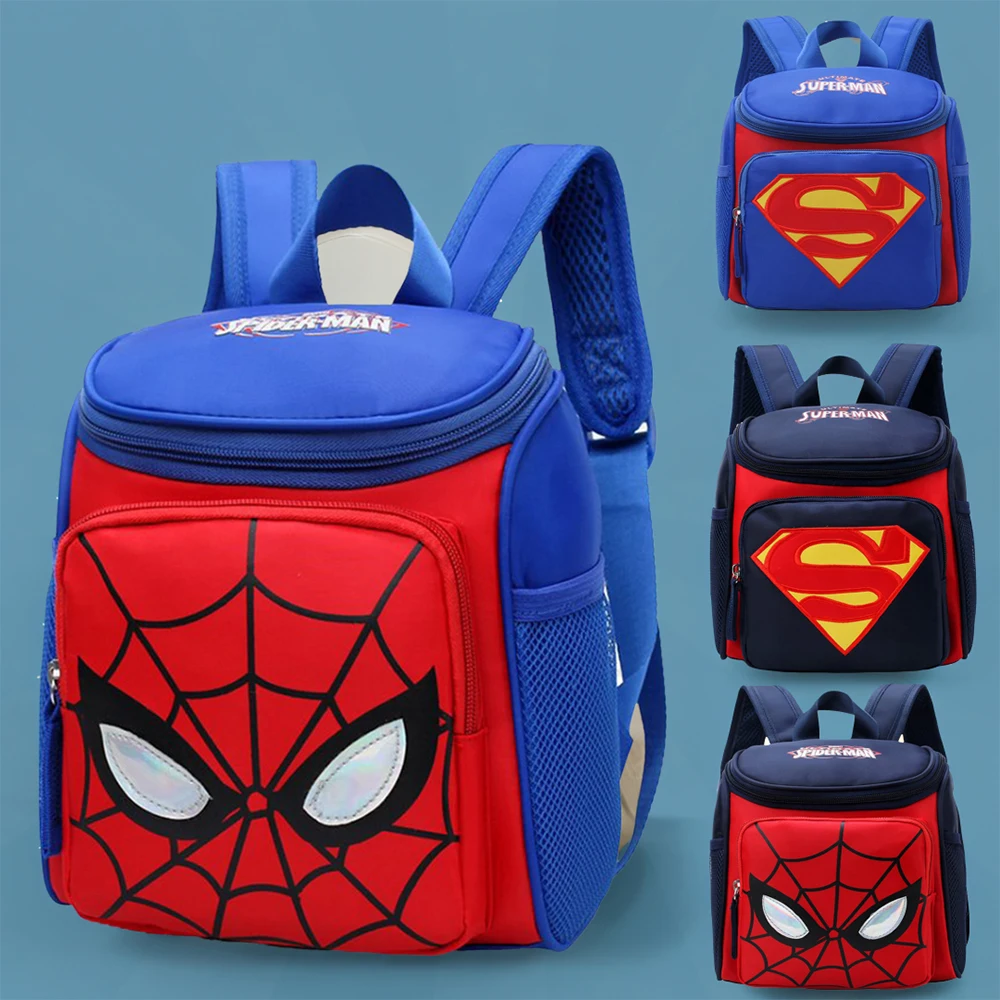 

Marvel Spider-Man Cartoon knapsack superman Kindergarten backpack Children's bags schoolbag Travelling bag Shopping backpack toy