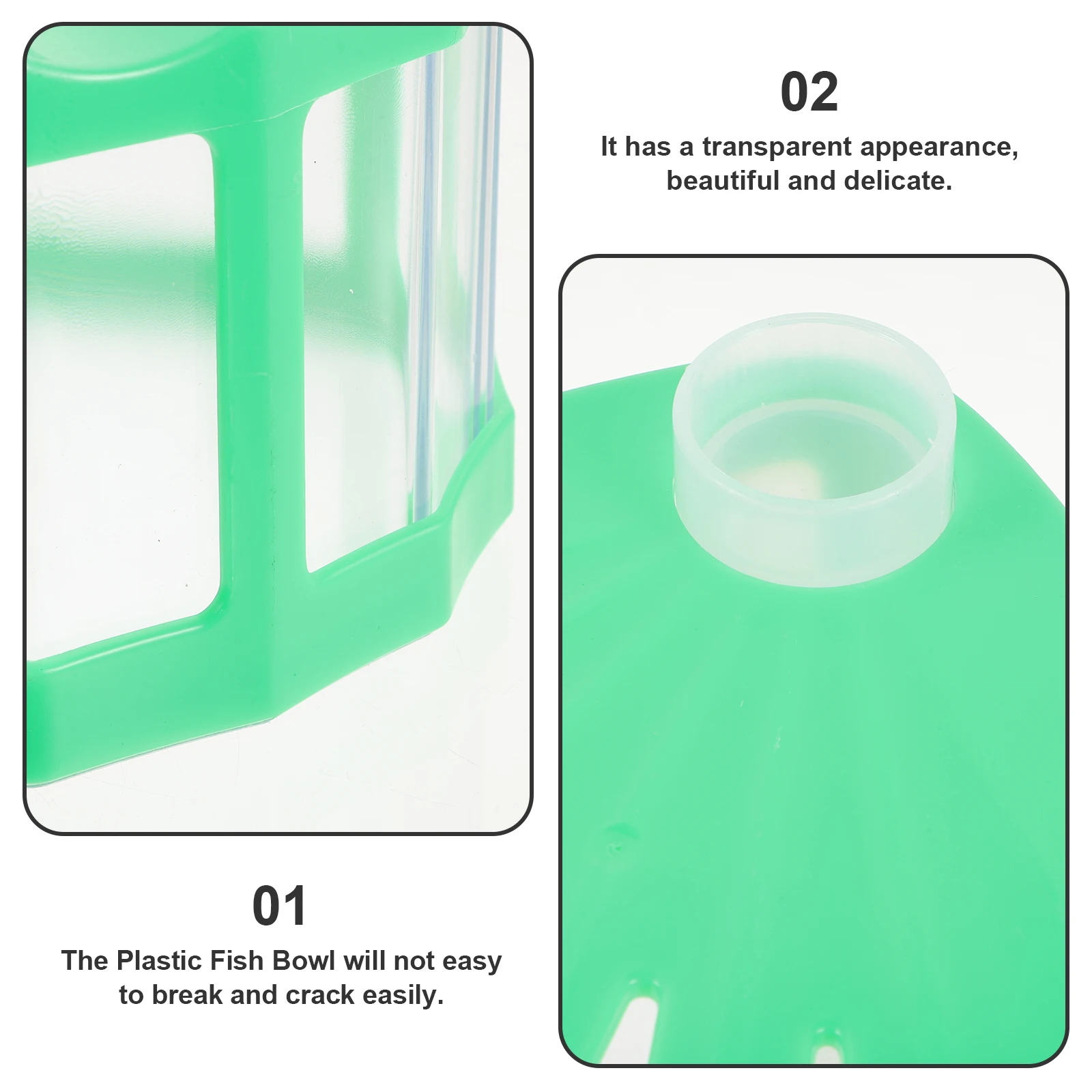 

Mini Jellyfish Tank Betta Tanks Bowls Transparent Desktop Aquarium Sector Small