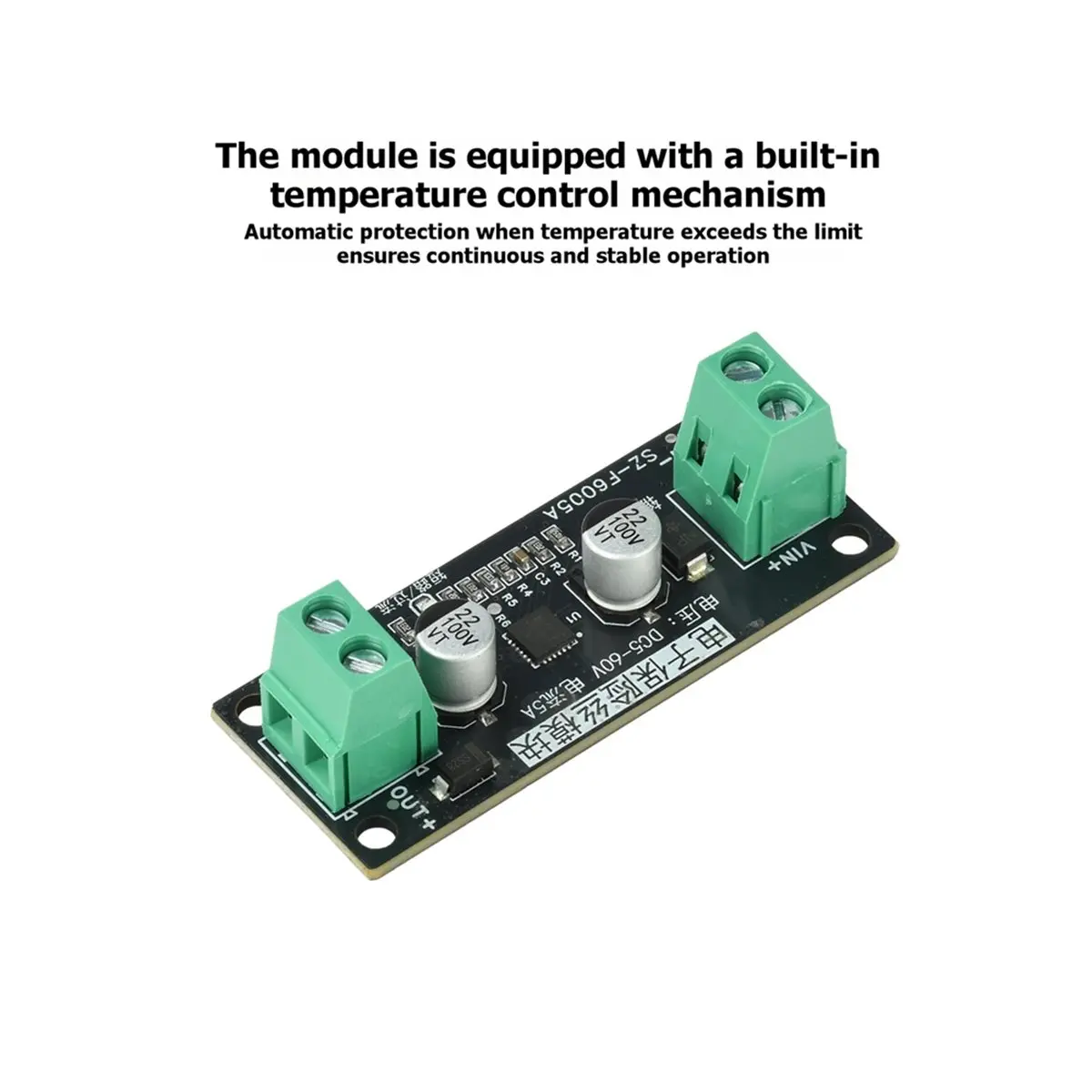 Smart Electronic Fuse Module DC 5-60V 5A Overcurrent Short Circuit Protection Board Auto Recovery Resettable Protector