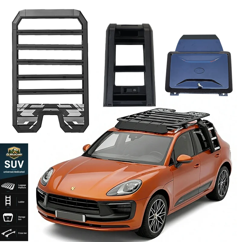 HIGH QUALITY CAR Accessories ROOF RACK ROOF PLATFORM SIDE LADDER Side Box for Porsche Macan 2014+