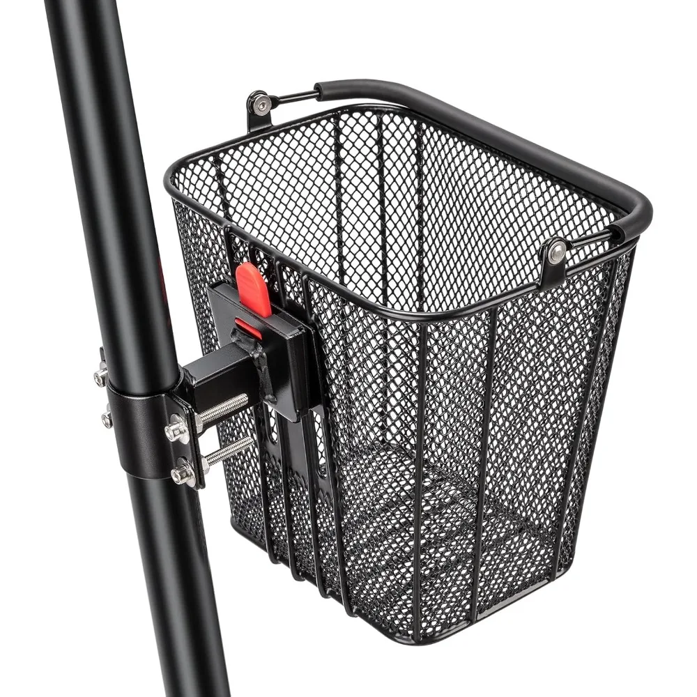

Quick Release Front Bike Basket for Scooter Basket with Handle Bicycle Baskets with Fixed Bracket for Folding Bikes E-Scooters