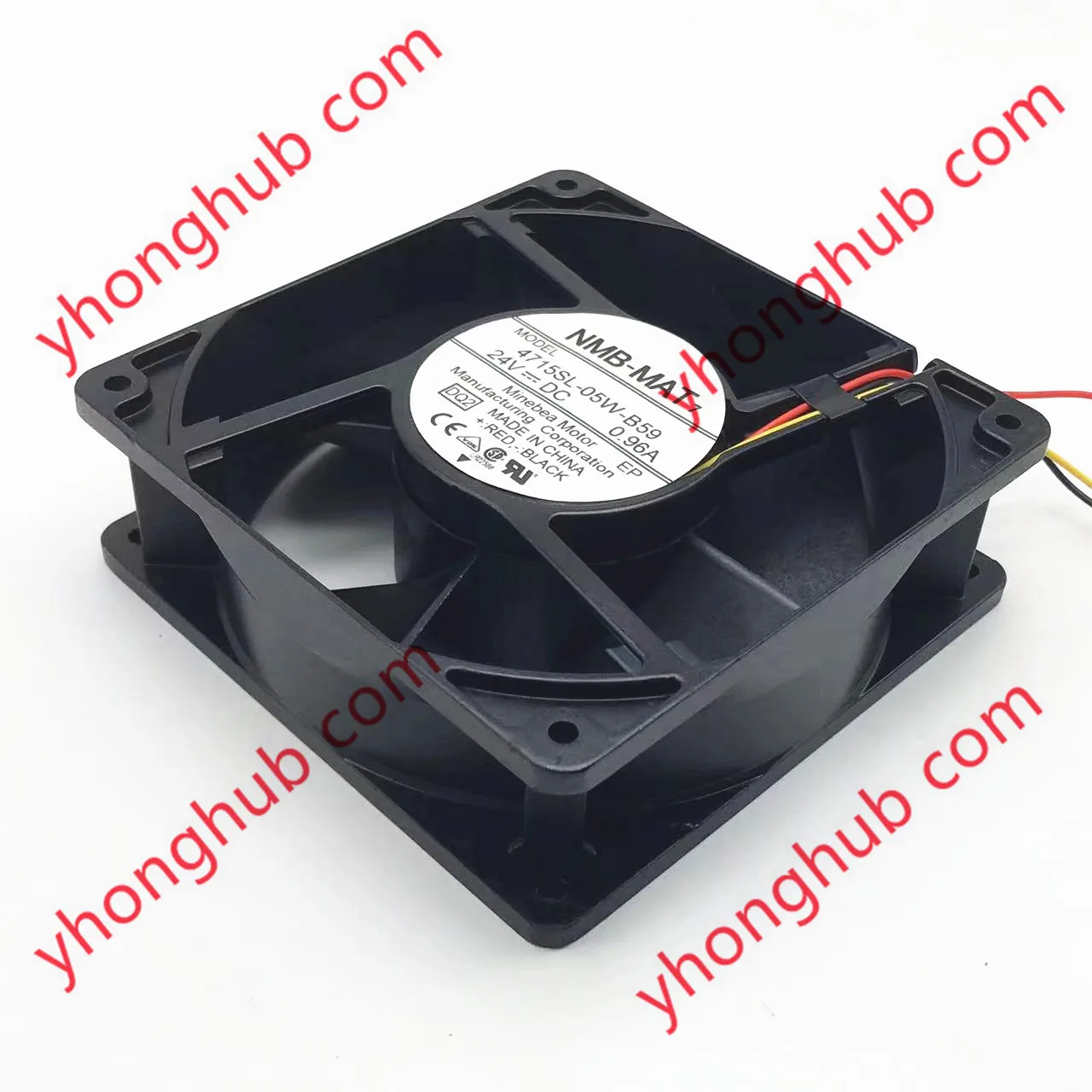 

NMB-MAT 4715SL-05W-B59 DQ2 DC 24V 0.96A 120x120x38mm 2-wire Server Cooling Fan