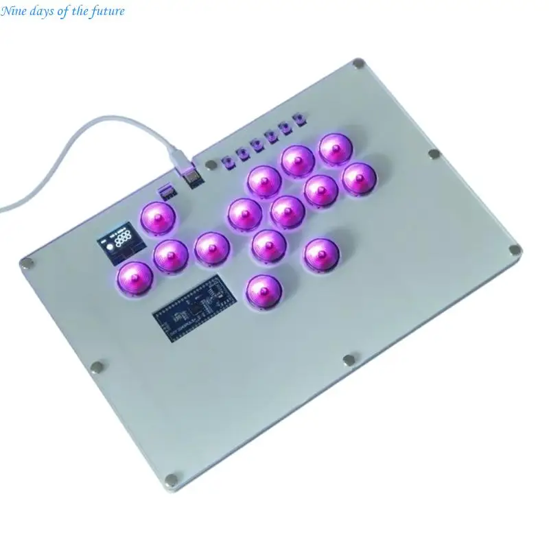 

Mini Arcade Controller Fighting Street Fight Gaming Joystick For PC E65A