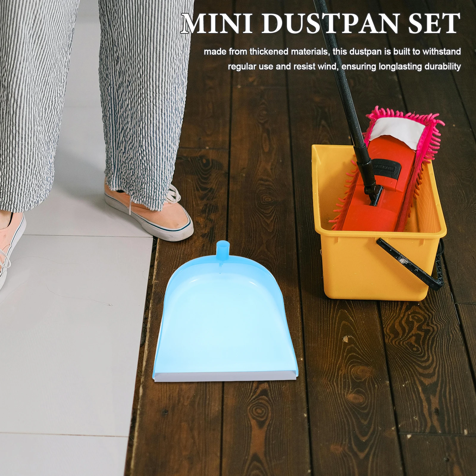 

2pcs Mini Dust Pan For Kids Wind Resistant Cleaning Tool Home Office Use Small Plastic Dustpan Yard Garage Restaurant