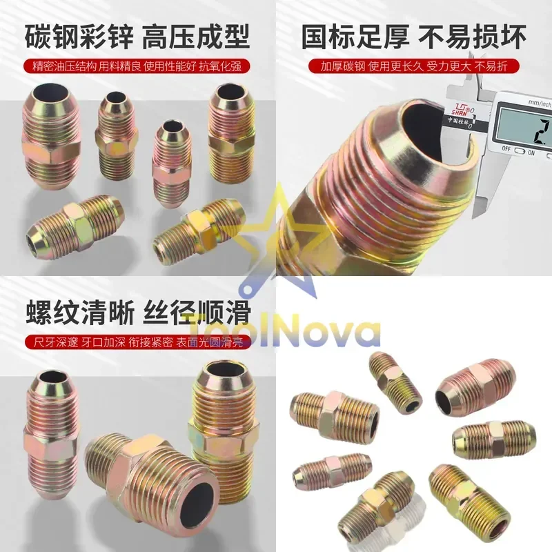 2026*Hotsale* Hydraulic galvanized outer wire connector British D-type wire-to-wire transition connector High pressure