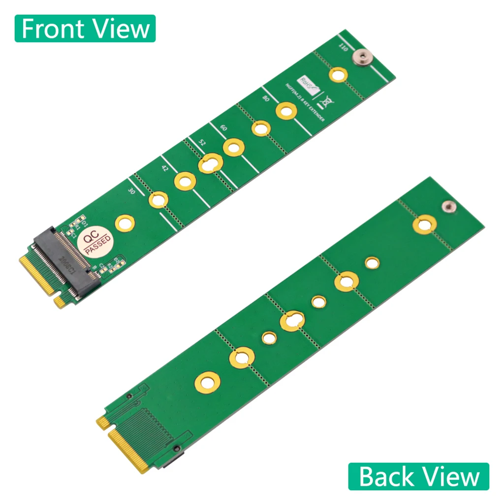 M.2 B-Key SATA Bus SSD to B Key Adapter Card for NGFF M.2 B-Key B&M Key Slot 2230/2242/2252/2260/2280/22110 SSD Extension Board