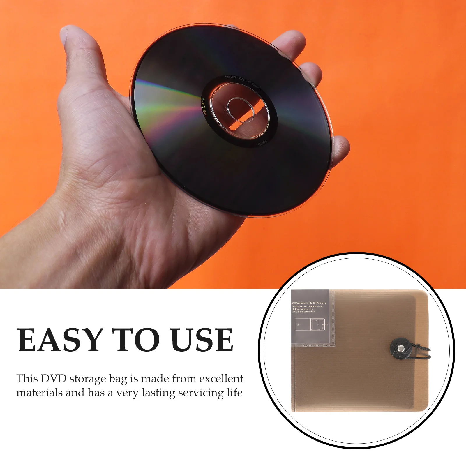 

Storage Case Portable Disc Holder Travel Album Case Car Home Organizer Car Dvd Binder Cd Wallet Binder Pouch