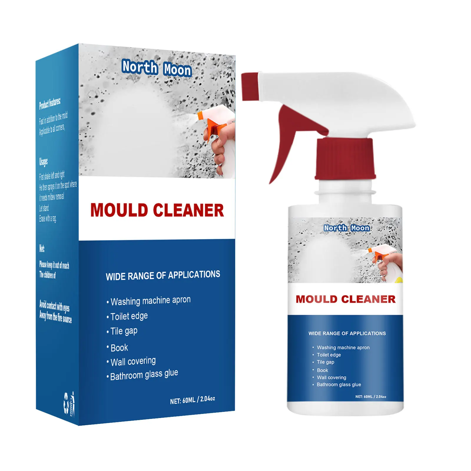 Mold Remover Spray Household Mildew Ceramic Cleaning Agent Furniture Tile Removal Floor Wall Cleaner Multifunctional Foam Spray