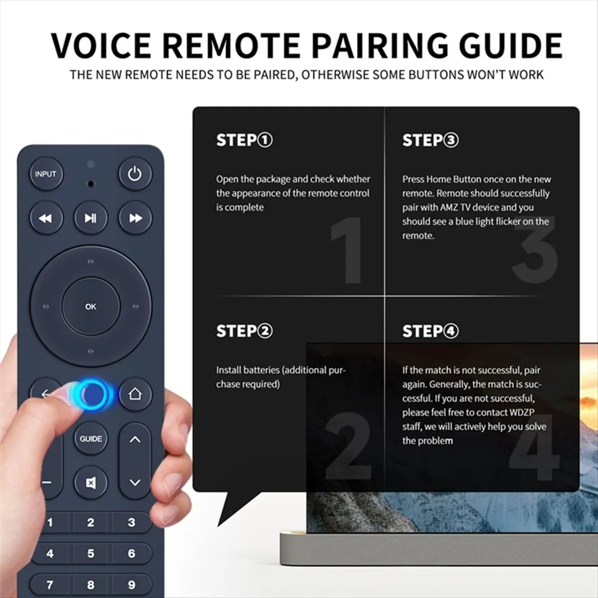 DT989 Mon.ASK-STI6220 New Voice Remote Control for Stream TV Box 4K 8K V2 Remote