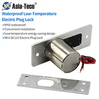 Waterproof Lock Gate Access Control System Fail Safe Electric Magnetic Glass Door Drop Bolt Deadbolt Smart Electronic Door Lock