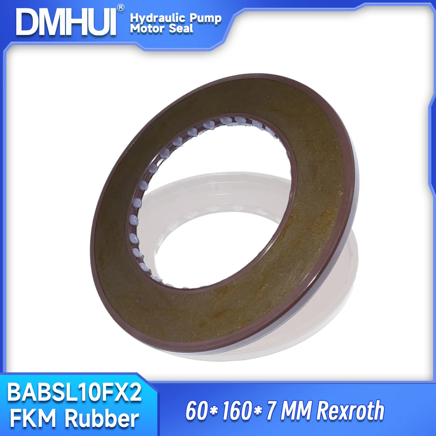 Rubber Shaft Oil Seal Hydraulic Pump Repair Parts High Pressure Resistance BABSL10FX2 FPM FKM Material ISO9001 Certificate