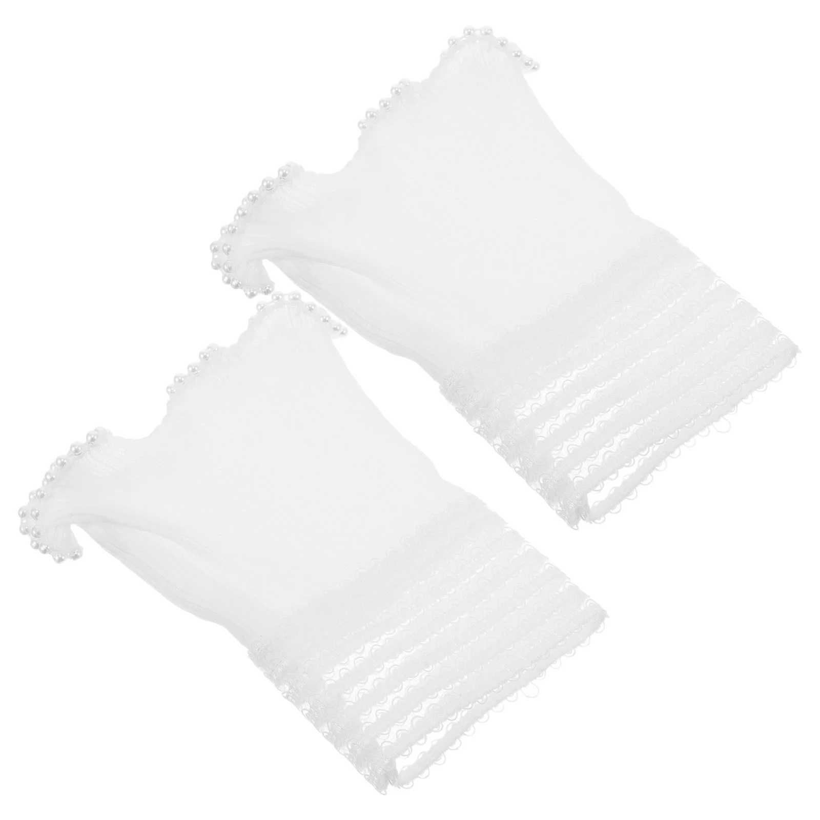 1 paire de manchettes en dentelle à volants, fausses manches détachables, chauffe-poignets pour robe de mariée, accessoires de fête de mariée pour femmes