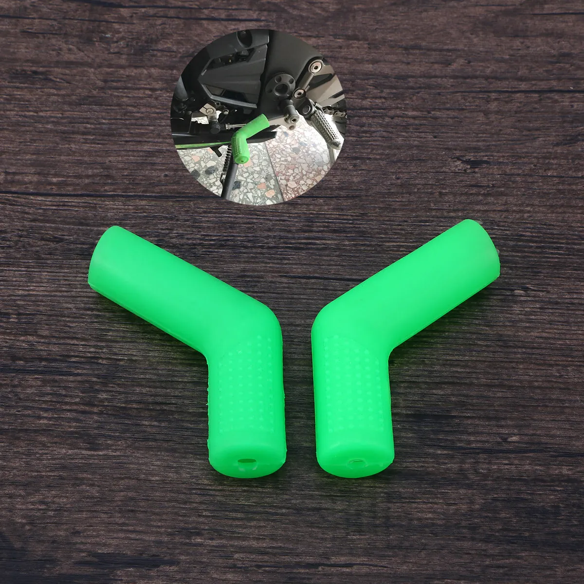 

2Pcs Motorcycle Gear Shifter Shoe Protector Moderate Thickness Comfortable Installation Green Motorcycle Gear Shifter