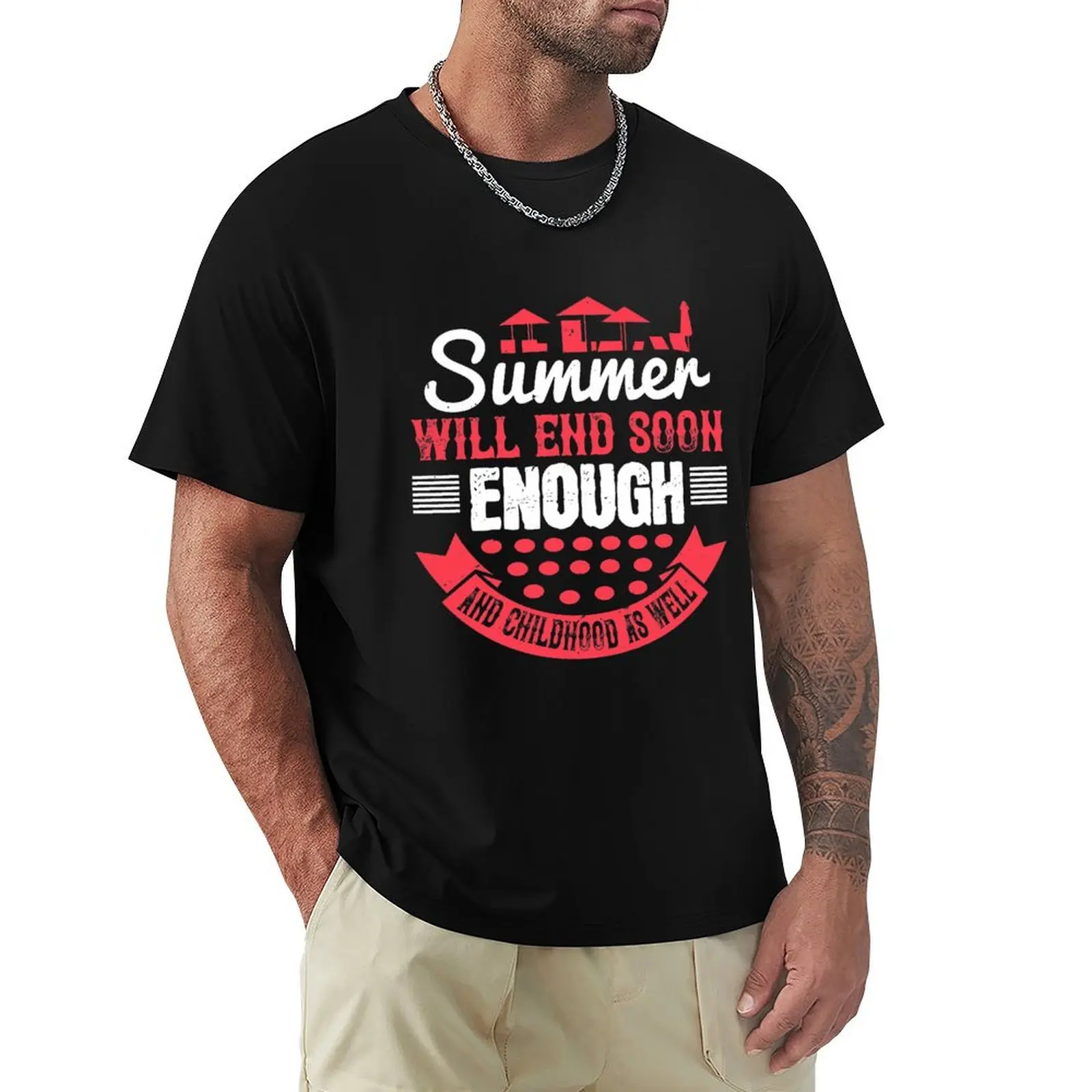 Summer Will End Soon Enough, and Childhood as Well - Summer 2020 T-shirt tops Aesthetic clothing mens clothing