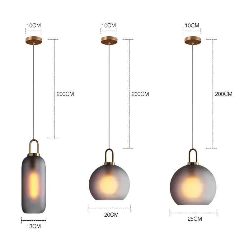 Nordic Glazen Bal Hanglampen Keuken Armaturen Voor Eetkamer Resturant Glans Slaapkamer Home Decor Salontafel Hanglamp