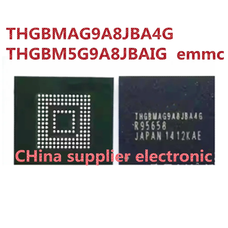 

THBMAG9A8JBA4G THGBM5G9A8JBAIG suitable for Toshiba emmc 64G 153 ball font second-hand planting good ball ic