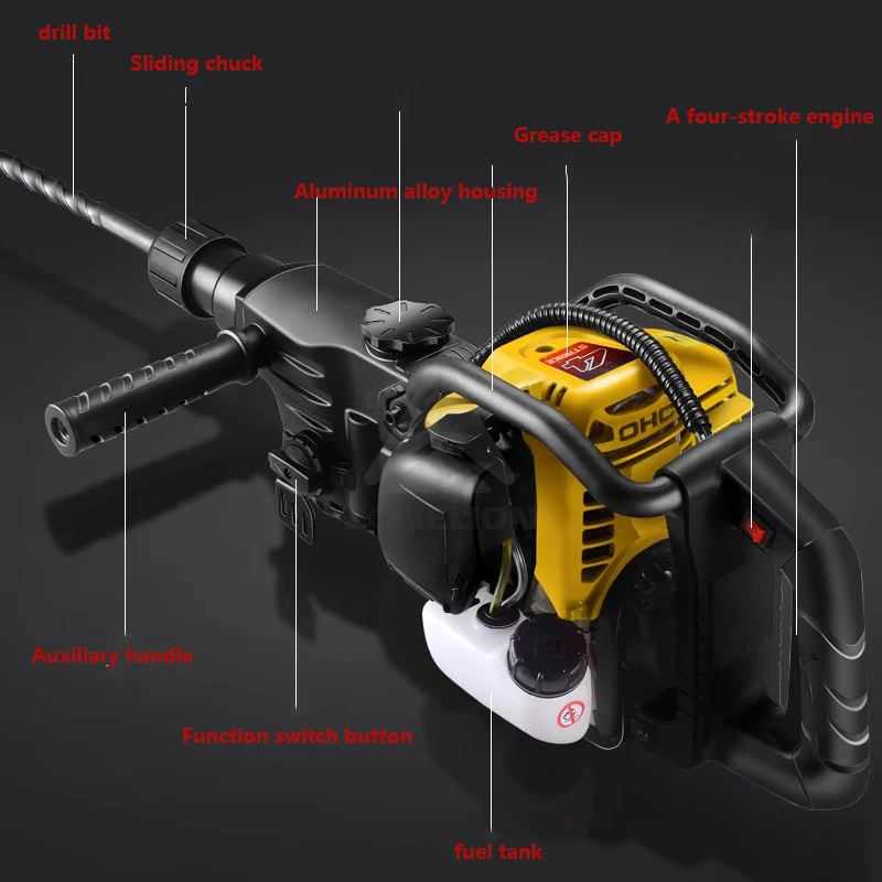 Factory Direct Sales Engineering Crushing Pick Electric Hammer Impact Drill
