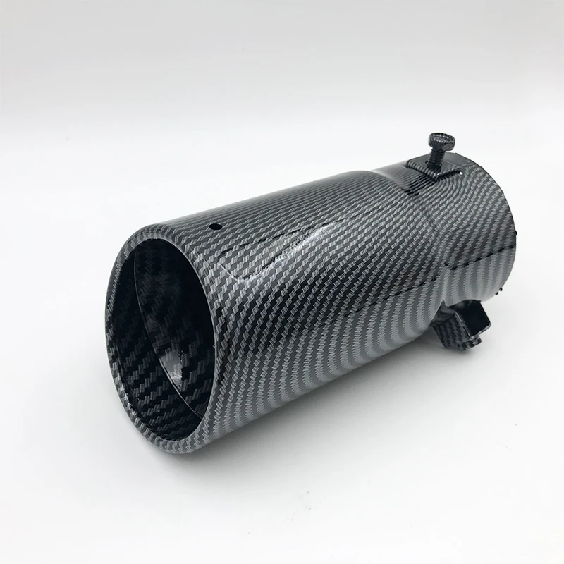 Universal 70mm Inlet Car Exhaust Tail Muffler Tip Stainless Steel Rear Carbon Fiber Exhaust Tips Pipes Car Accessories