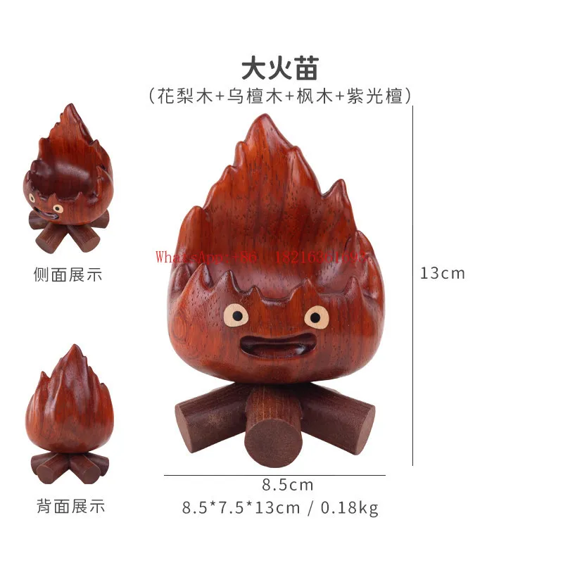 

Desktop Decorative Ornament Solid Wood Household Cute Storage Mobile Phone Holder