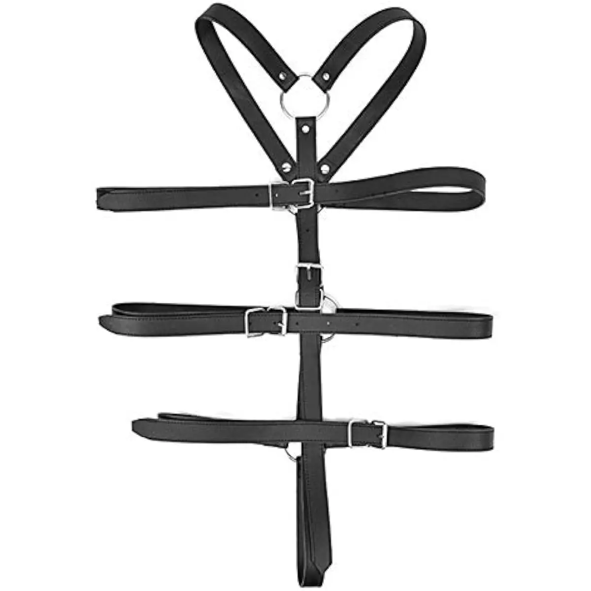 

Restraints Kit, Fetish Bondage Kit Sex Toys, Behind Back Handcuffs Anti-Collar Adjustable Sex Bondage Bed Restraints Sexy