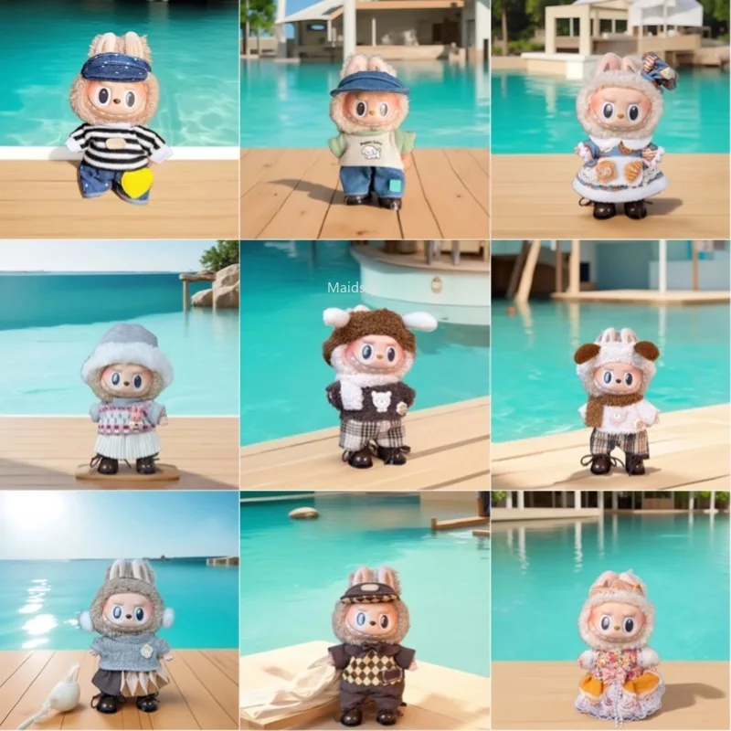 

For 17cm Mini Plush Doll'S Accessories for Labubu V1 V2 Clothing Accessories Gift