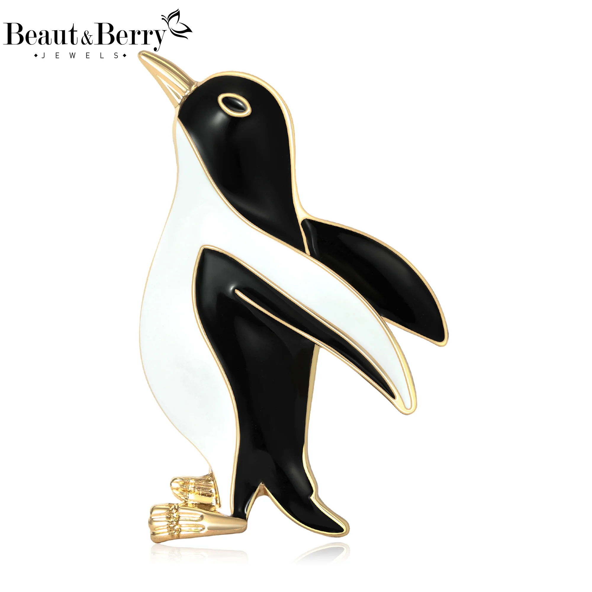 Beaut&Berry Simpatiche spille con pinguino smaltato per donna Spille con animali unisex Accessori per feste casual Nuovi regali Decorazione per amici