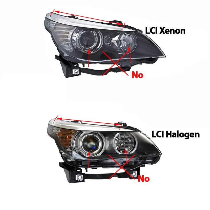 60w branco led anjo olhos halo luzes marcador lâmpada para bmw série 5 e60 e61 pré-lci 520i 523i 525i 528i 530i 535i 540i 545i 04-07