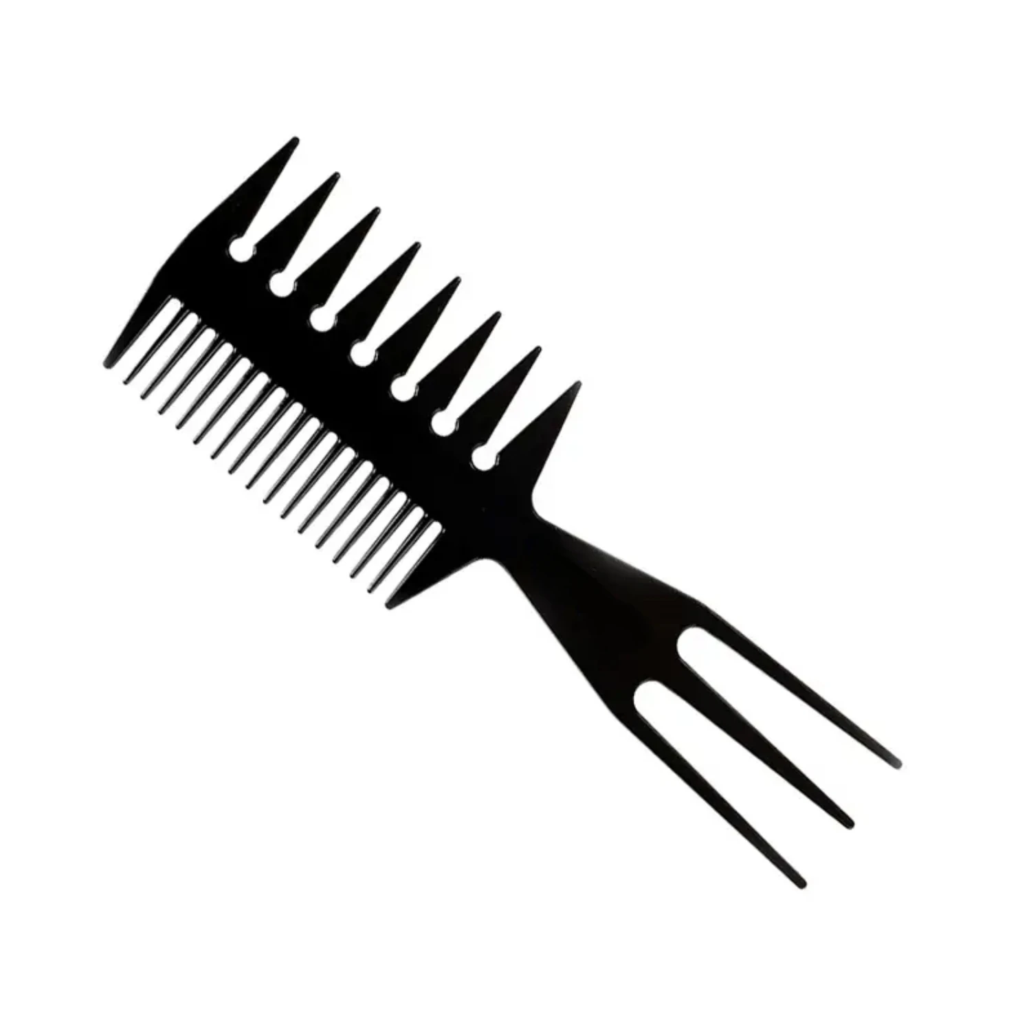 

Dual Sided Men's and Women's Fish Bone Hairbrush Comb with Double Teeth for Easy Hairdressing