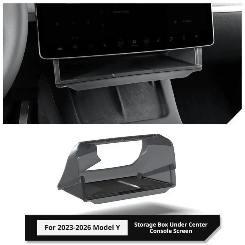 For Tesla Model 3 Y Screen Storage Box Hidden Organizer Tray Refreshed Model  Interior Dashboard Accessories view 3