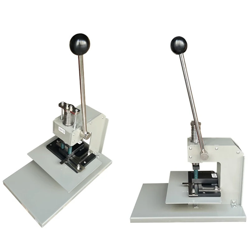 Manual Heavy Duty Hole Puncher Stainless Steel Punch Cutter For PVC Card Name Card Tag Office Supplies, Cutting Fillet Machine