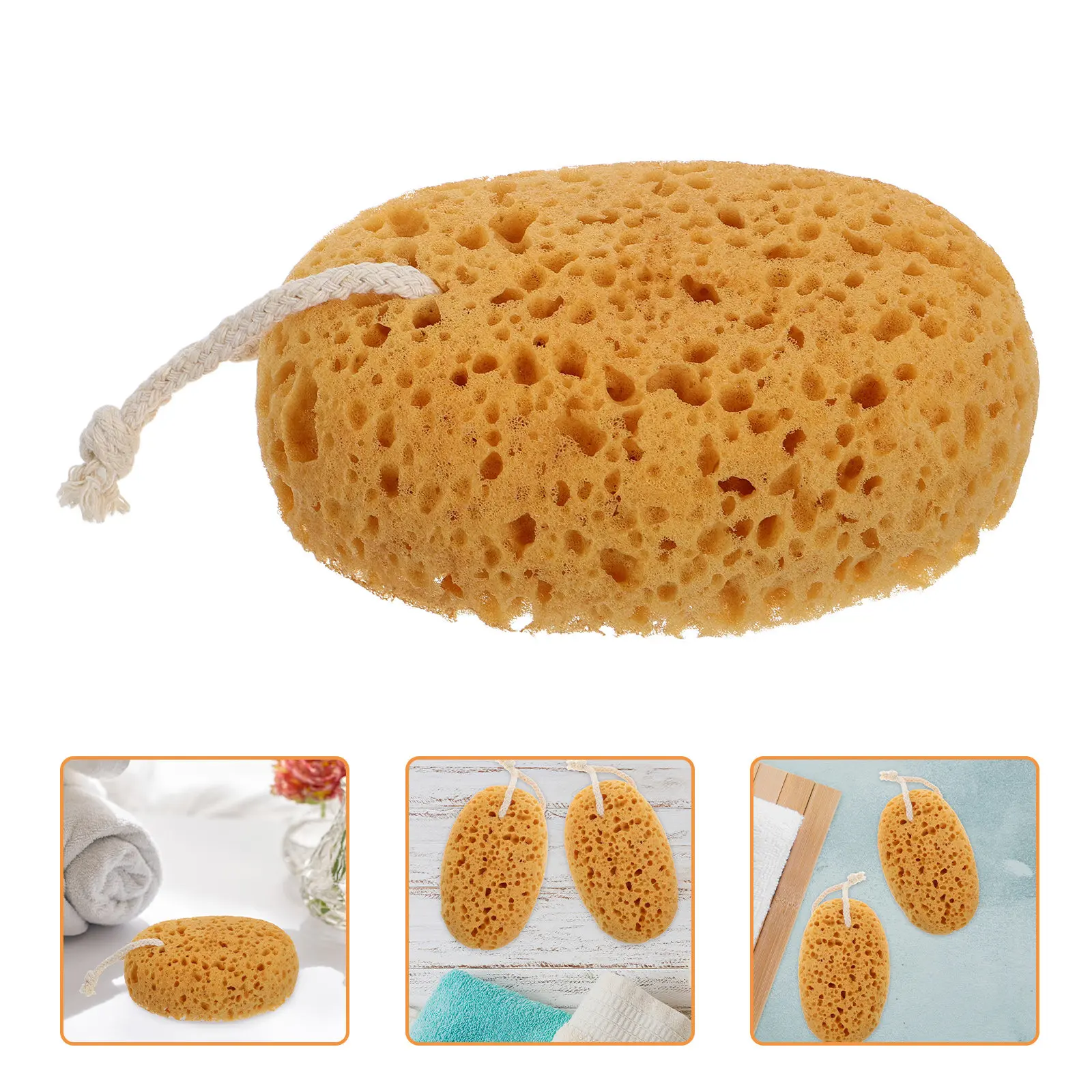 

2Pcs Premium Soft Bath Sponge for Shower Exfoliating Body Cleanser Deep Pore Cleaning Relaxing Bathtub Spa Experience