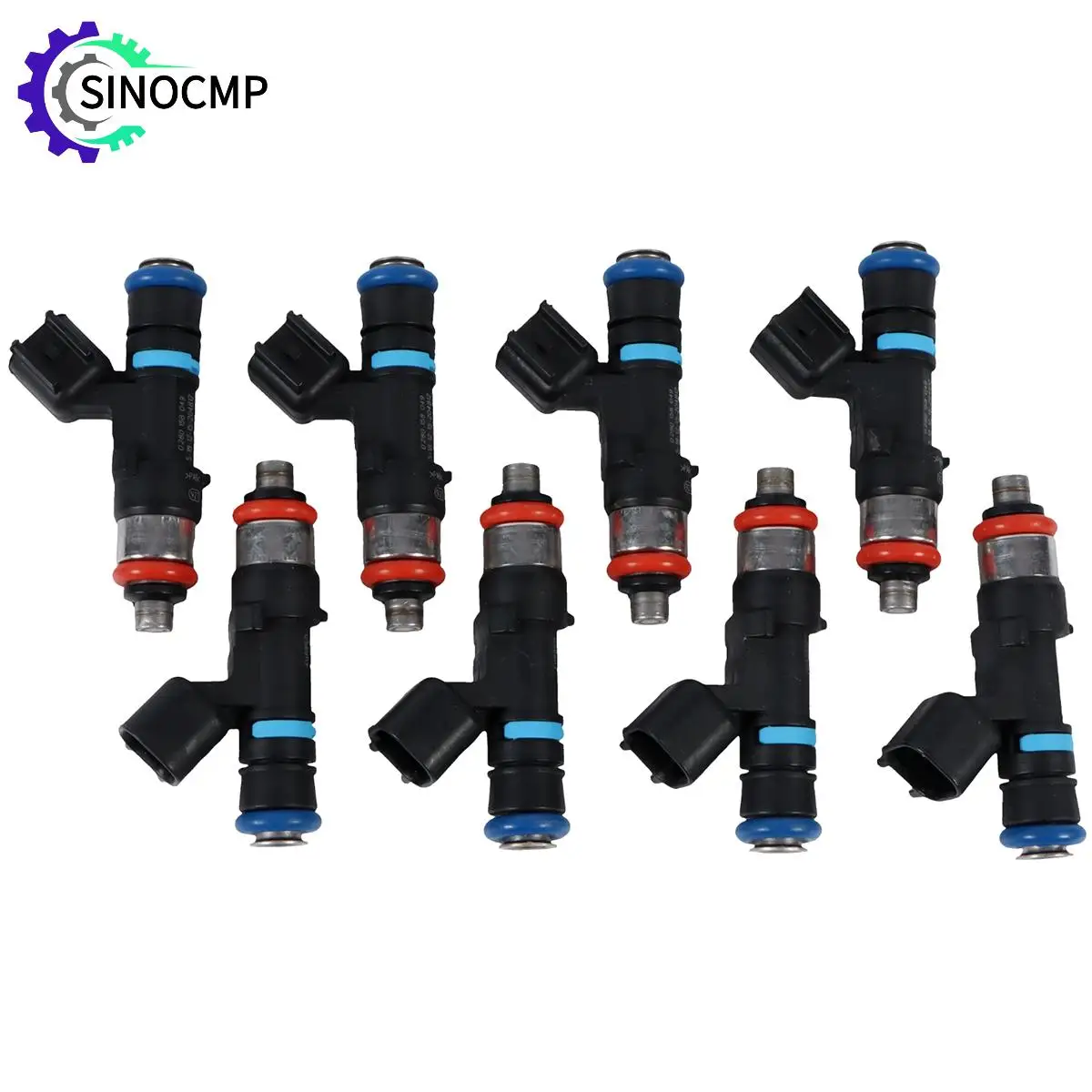 8pcs Fuel Injectors 0280158049 For Chevrolet Corvette C6 TrailBlazer SS Bosch GM Cadillac CTS-V Pontiac GTO LS2 6.0L Engine Part