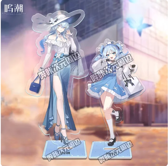 Japanese Anime Wuthering Waves Youhu The Shorekeeper Stand Figure Model Plate Cosplay Collection Desktop Decor Gifts BKCY