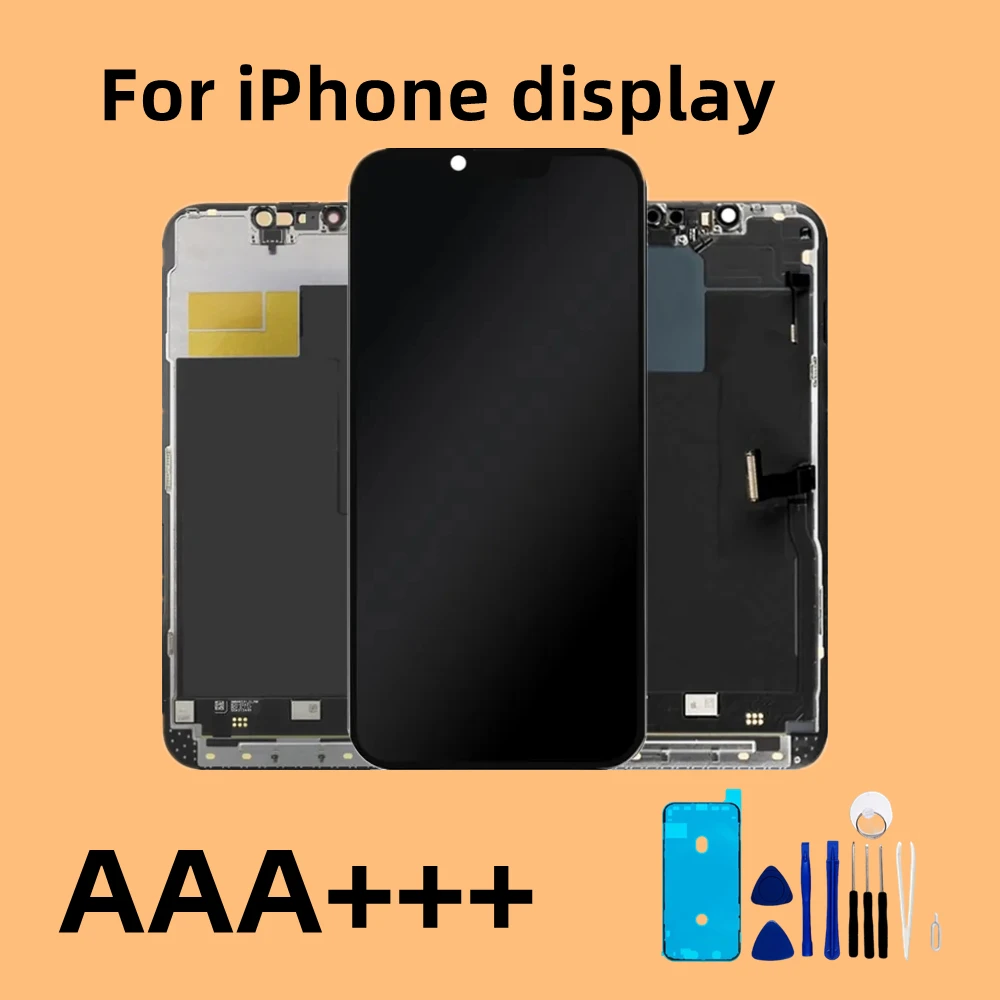 AAA+For iPhone X/XS/XR/XS Max OLED Display With 3D Touch Screen Sensor Panel Assembly Replacement For iPhone X Series LCD Displa