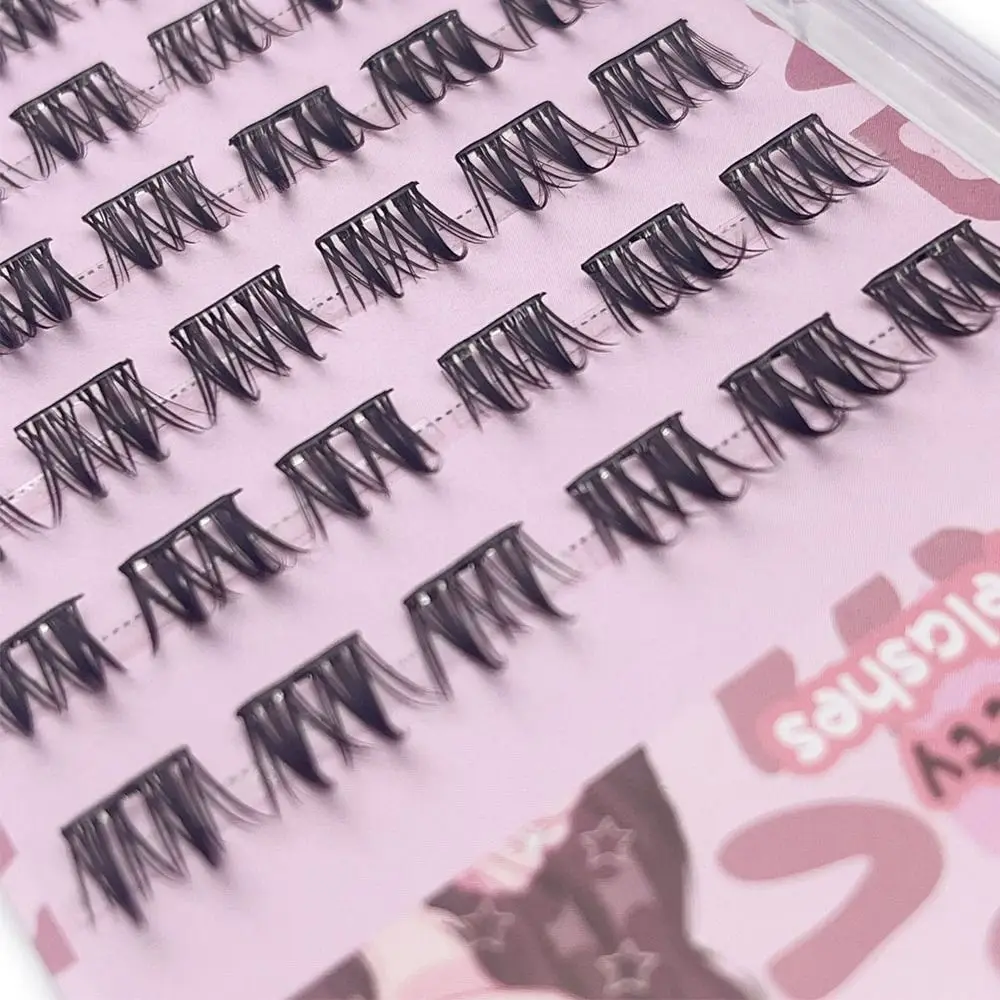 Cluster per ciglia autoadesive autoadesive Nessuna colla necessaria Cluster per ciglia autoadesive Stampa naturale sottile riutilizzabile sulle ciglia